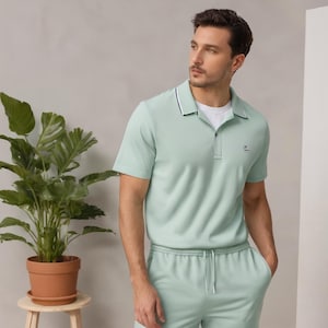 Polo Shirt PDF modello di cucito, modello di cucito facile da scaricare immediatamente, taglia uomo; dalla 36 alla 56 // dalla S alla 4 XL // formato carta A0-A4-Letter
