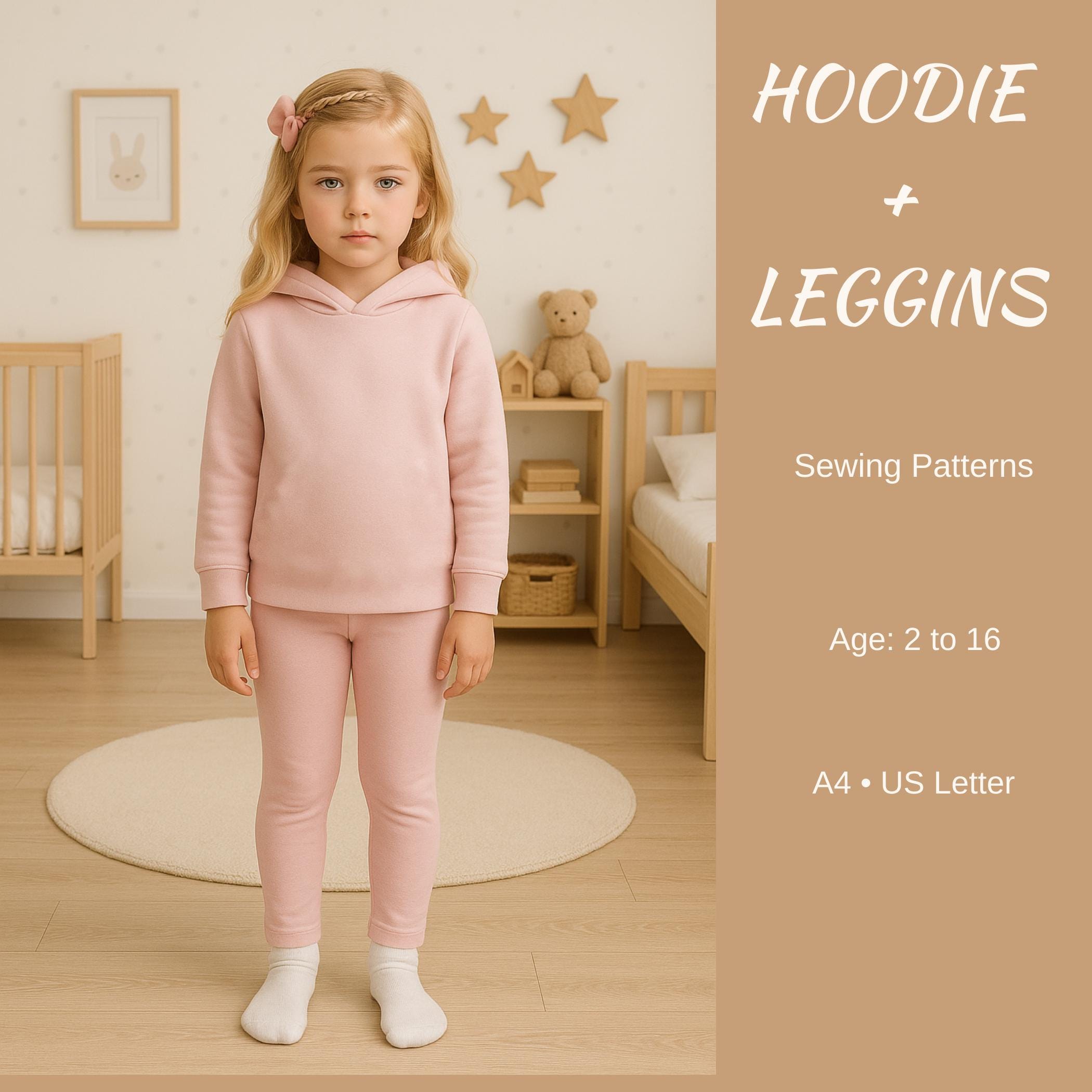Ensemble Bébé Fille 3 Pièces - Tunique, Legging, Chaussettes Motif Lune Et Fée, Tailles 3-12 Mois
