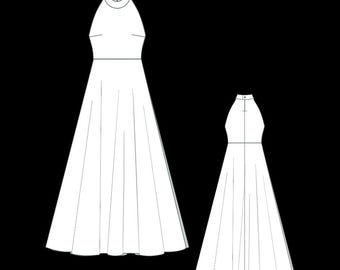 sachin and babi light blue dress 1950s Pattern, Halter Neck Sun Dress & Tie Jacket  Vintage Sewing Pattern  Company