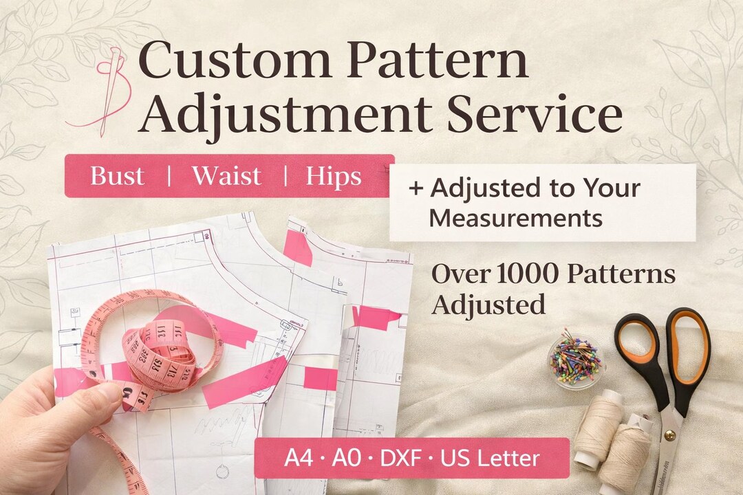 Custom Fit Sewing Pattern Service | Pattern Adjustment to Your ...
