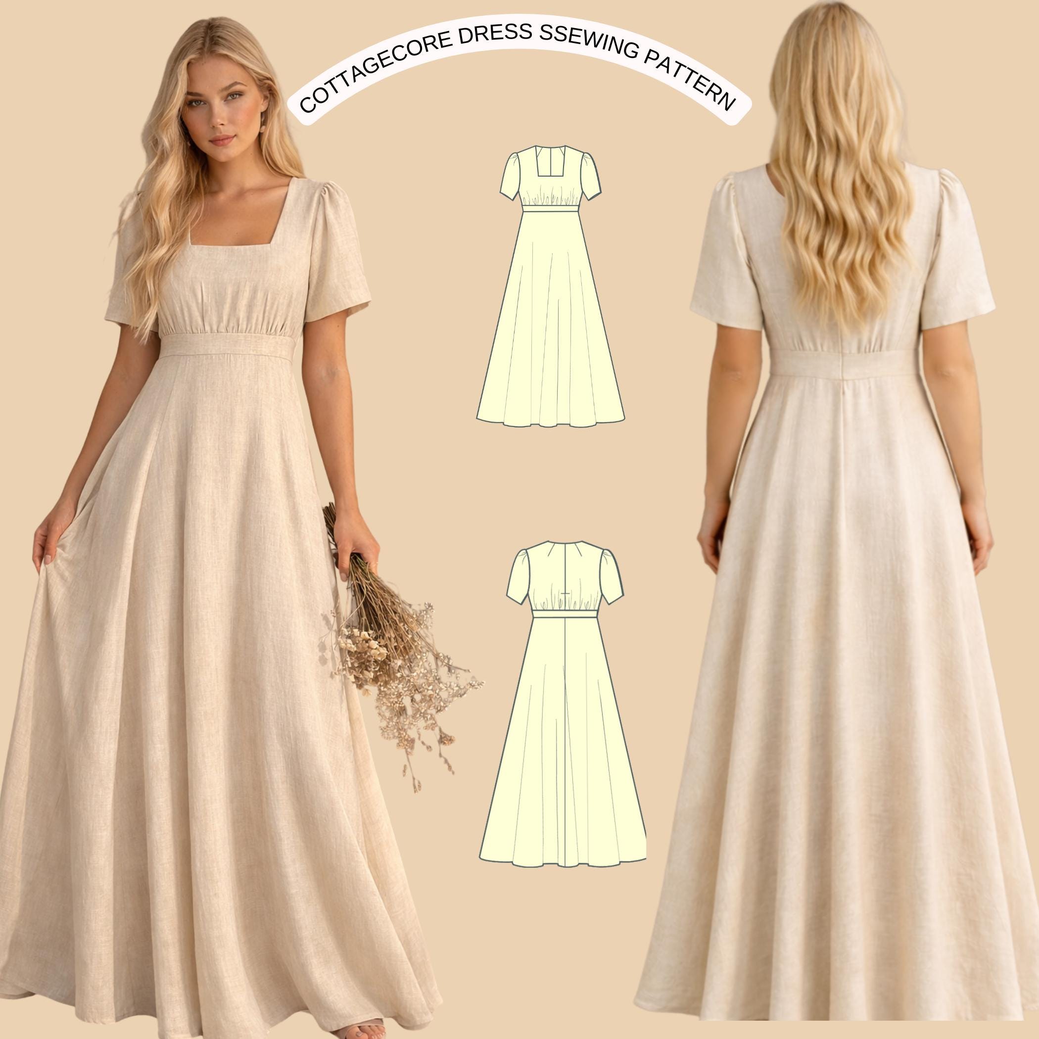 white christmas dresses Floral Green Cotton Milkmaid Dress main image 0