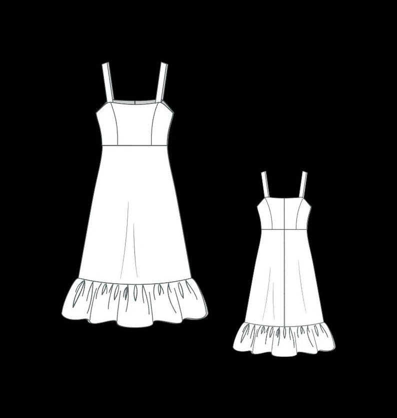 Linen Maxi Sundress Sewing Pattern, Sleeveless Summer Dress Pattern ...
