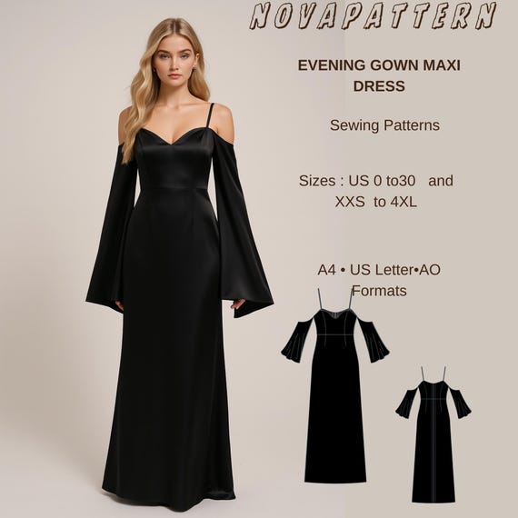 plus size evening dress sewing patterns Ellington Strapless Dress sewing pattern for curves