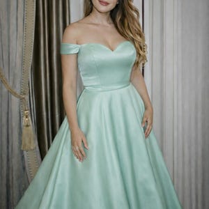 Patrón de costura para vestido de invitada de boda, vestido con escote corazón y hombros descubiertos (PDF), elegante vestido de corte A, vestido formal, tallas estadounidenses 2-30 (patrón en PDF) imagen 4