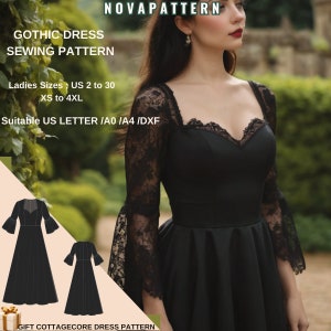 Gothic Renaissance Dress Sewing Pattern: Maxi Celtic Corset (PDF Pattern)