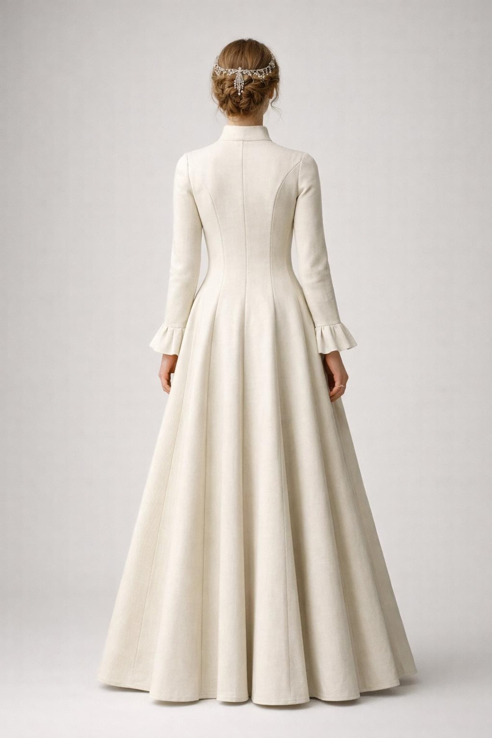 Mandarin Neck Cloak Sewing Pattern, Medieval Style Long Coat PDF ...
