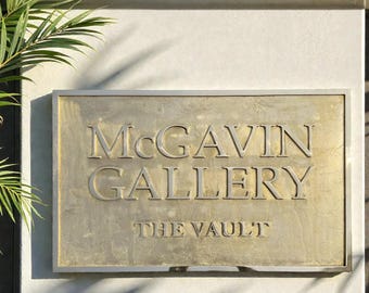 Personalized Brass House Name Sign – Customized Anniversary Gift, Romantic Home Decor signage