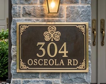 Custom Bronze Plaque & Sign – Personalized Outdoor Bronze Plaques, Historical Home Marker, Bronze Anniversary Gift, Custom House Signs