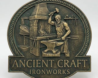Custom Cast Bronze Plaque – Personalized Business Logo , Address Marker - Cast metal signs