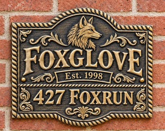 Custom bronze plaques -church wall plaques in loving memory of - Antique name plaque - Handcrafted 3D Bronze Plaque – Custom Engraved Sign