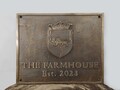 Custom made cast bronze Signs & Plaques - Personalized logo/crest plaque - Bronze anniversary gift - Old school signs - Address marker signs product logo