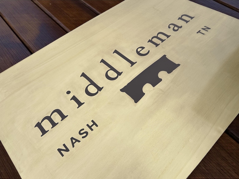 Personalized brass plaques - retirement plaque - Laser engraved plaque - Address plaques -memorial plaque image 14