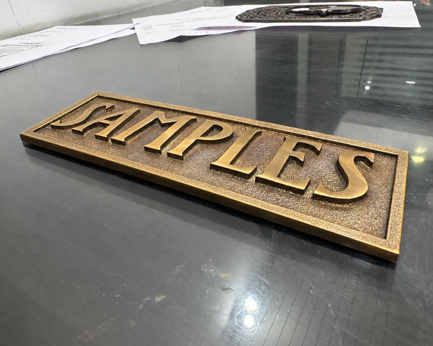 Custom Oil-rubbed Bronze Metal Sign – Personalized 3D Wall Plaque