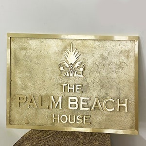 Customized Nautical plaques - Long lasting cast brass personalized plaques - beach decor signs, Boat sign, marine Decor - Nautical Decor