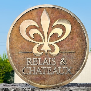 Aangepast bronzen rond bord: jaarplaat, gerecyclede materialen