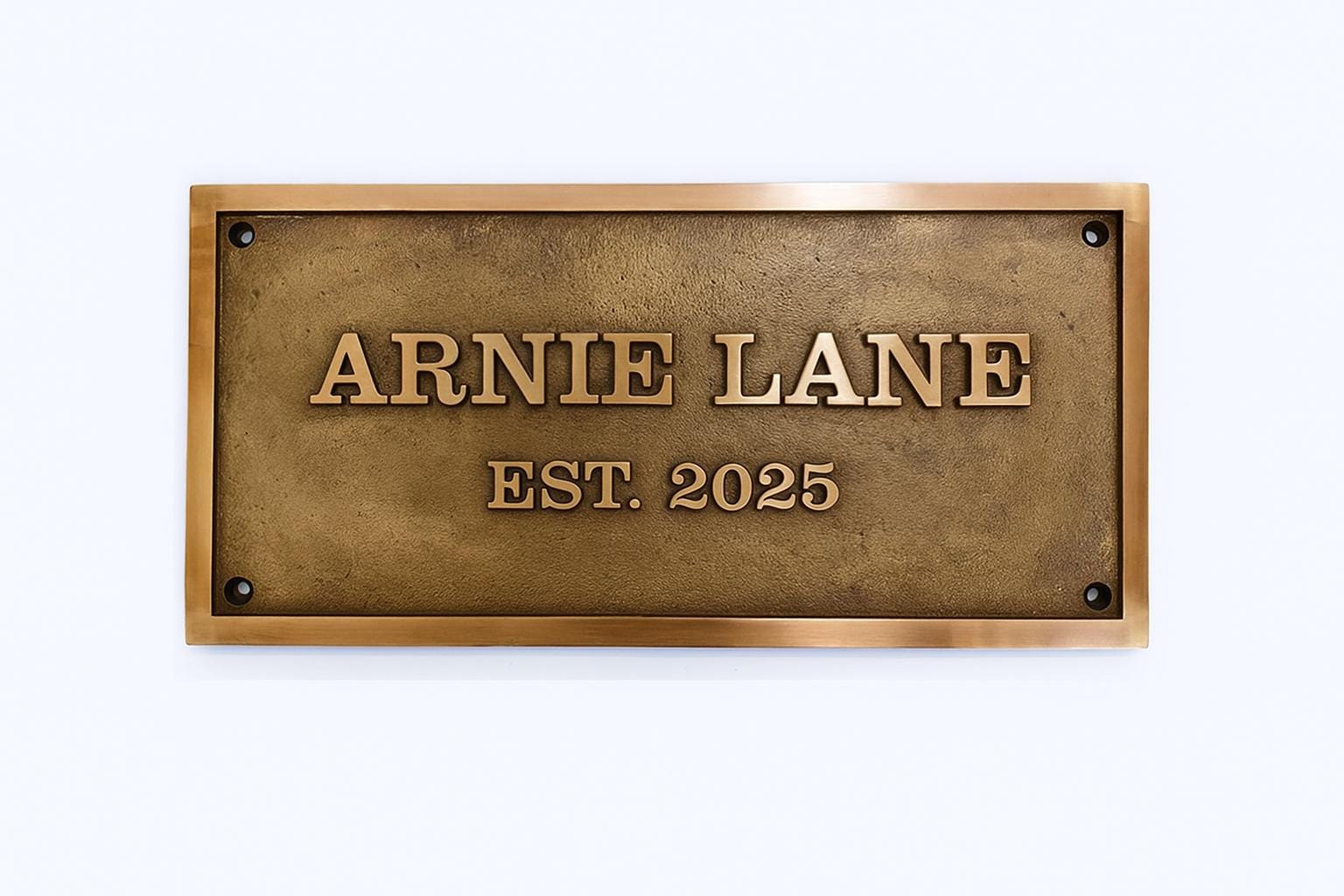 Custom Plaques in Oil-rubbed Bronze - Personalized 3D Plaque