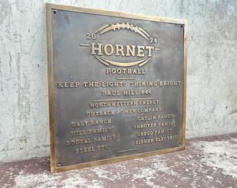 Customized cast bronze signs - Heavy duty Historical markers - Metal plaque - Architectural bronze signage -  fully customized sign