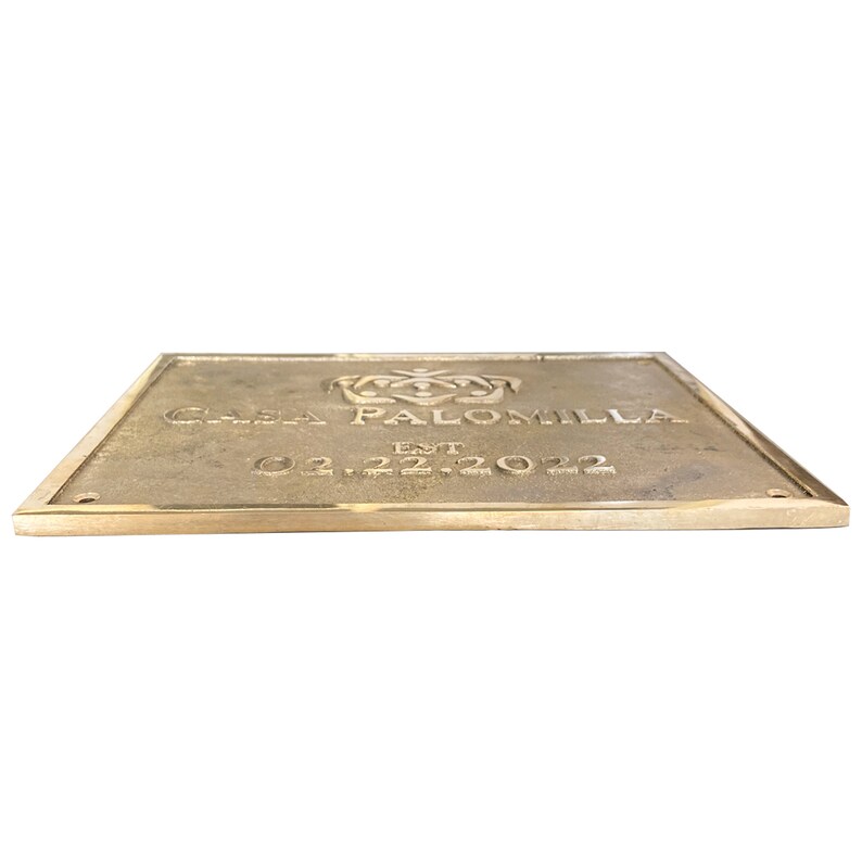 Customized Cast Brass Signs & Plaques Personalized Etsy