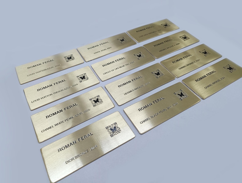 Personalized brass plaques - retirement plaque - Laser engraved plaque - Address plaques -memorial plaque image 8