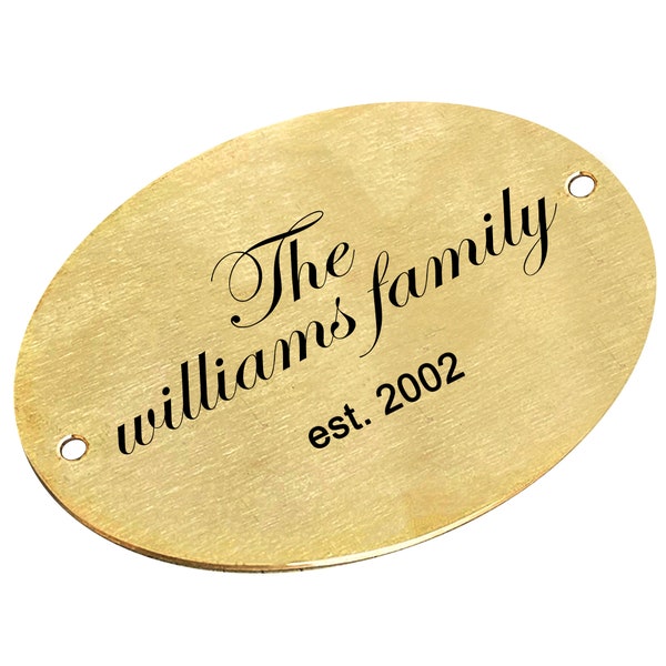 Family Name Plaque Etsy