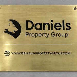 Personalized brass plaques - retirement plaque - Laser engraved plaque - Address plaques -memorial plaque image 19