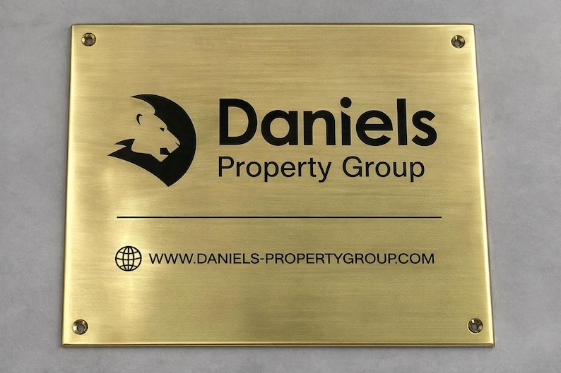Personalized brass plaques - retirement plaque - Laser engraved plaque - Address plaques -memorial plaque image 19