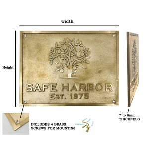 Cast Solid Brass Custom Signs & Plaques - Custom Metal Sign - House ...
