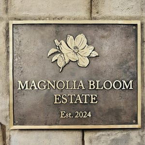 Custom Bronze Plaque – Bronze Anniversary gift, Unique gift ideas - historical home marker, Durable Outdoor plaques and sign