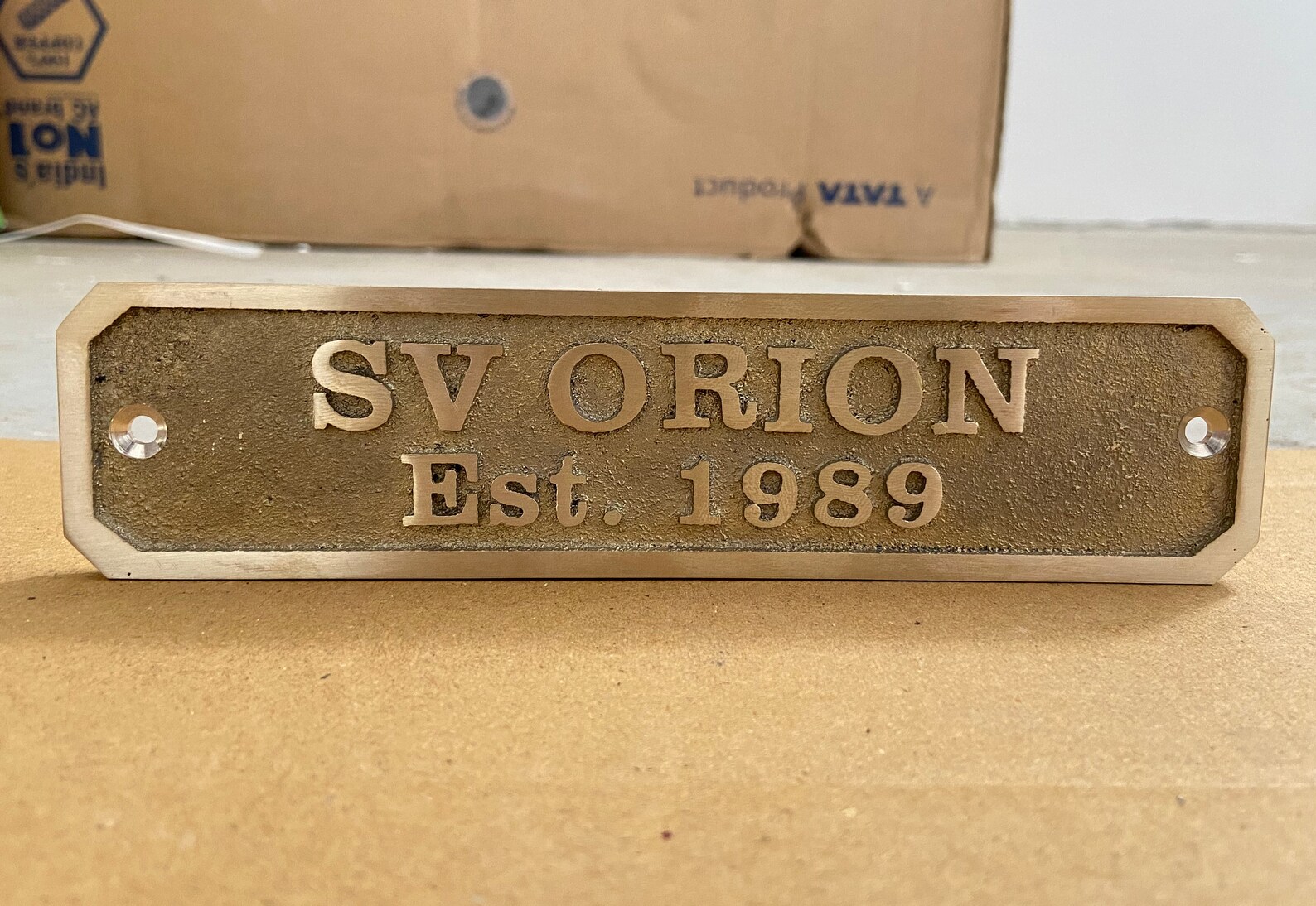 SamStar Custom Colour Brass Plaques| Custom Message, Size