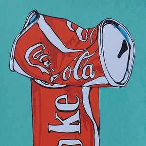 Schiacciate, Lattine di Coca-Cola, Stampe, Retro, POPArt, Moderno, Serigrafia, Originale, Collezionisti, Schiacciate, Edizione, Serie, Belle Arti,