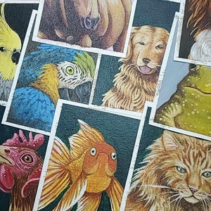 Mini CUSTOM PET PORTRAIT Original Acrylic Painting