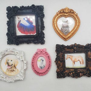 Petite Framed CUSTOM PET PORTRAIT Original Watercolor Painting