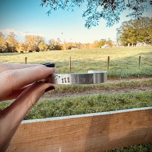 Hand Stamped Bracelet- “Yee Haw”