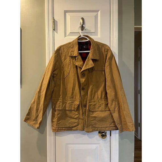 1960s Blue Bill by Red Head Canvas Hunting Jacket Shell Loops