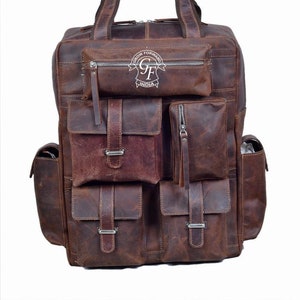 Handmade Leather Backpack Travel Rucksack Backpack for Men and Women Unisex Vintage Backpack Leather laptop Backpack Gifts for him her