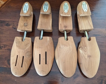 2 sets of Progressive Shoe Store Vintage Cedar Shoe Trees or Stretchers, size small