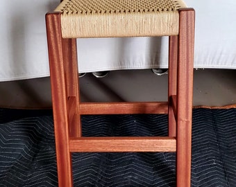 Kitchen island/ bar stools, made from ribbon stripped sapele!