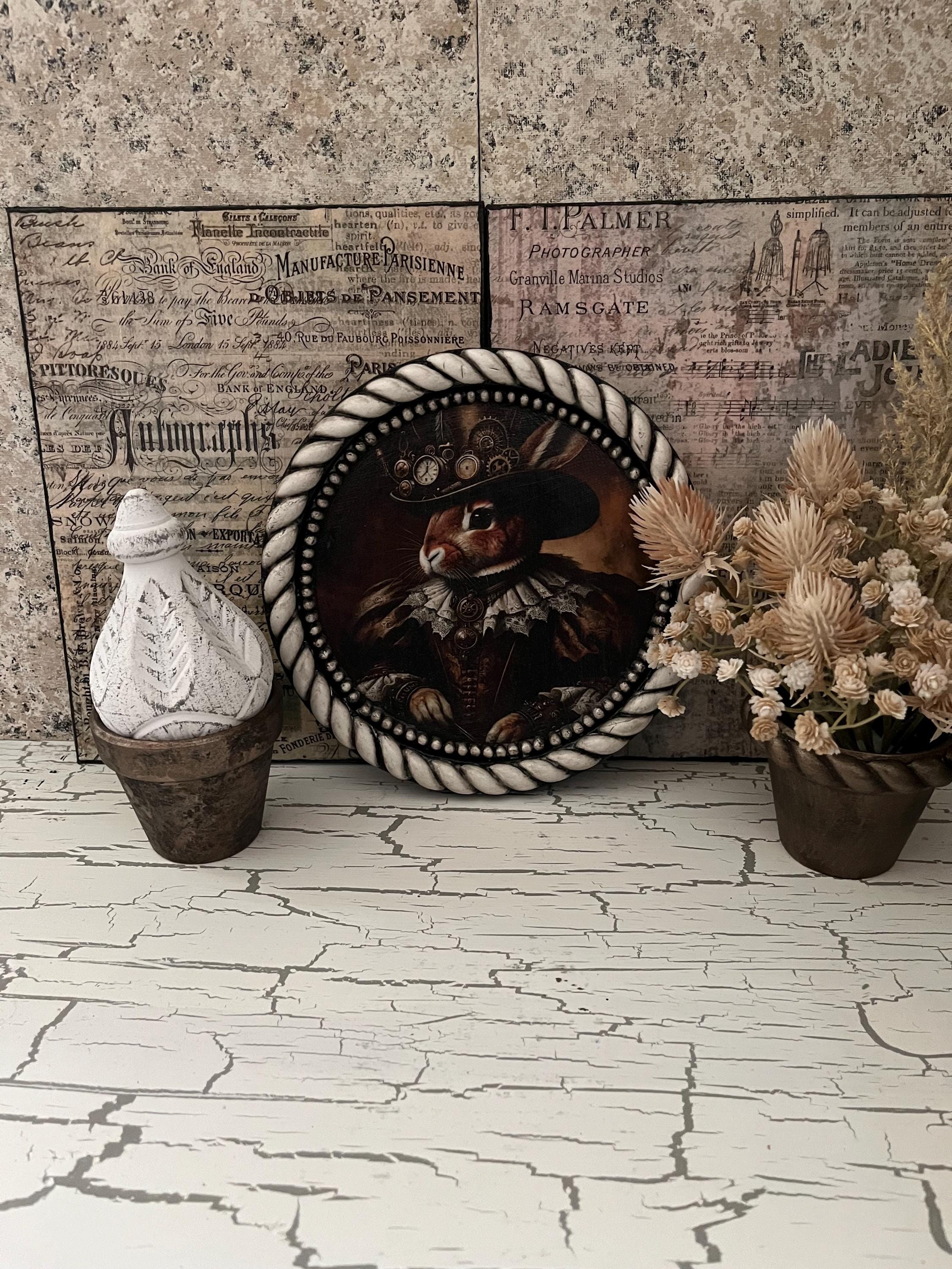 Anamorphic Rabbit Victorian Anamorphic Steampunk Rabbit Bunny Hand Crafted IOD - Etsy