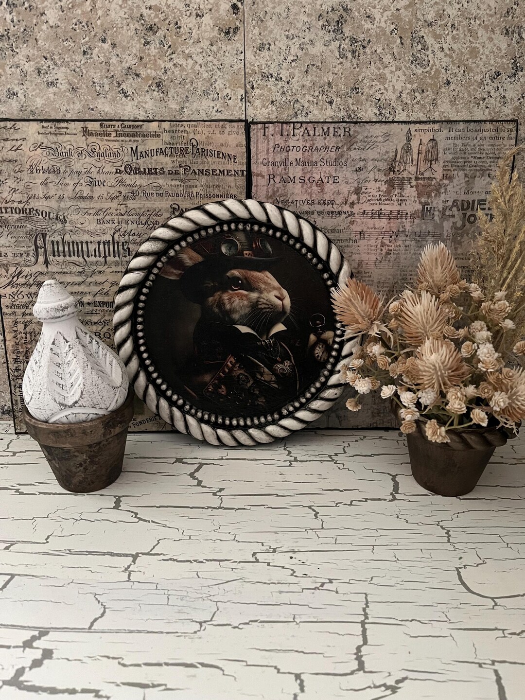 Anamorphic Rabbit Victorian Anamorphic Steampunk Rabbit Bunny Hand Crafted IOD - Etsy