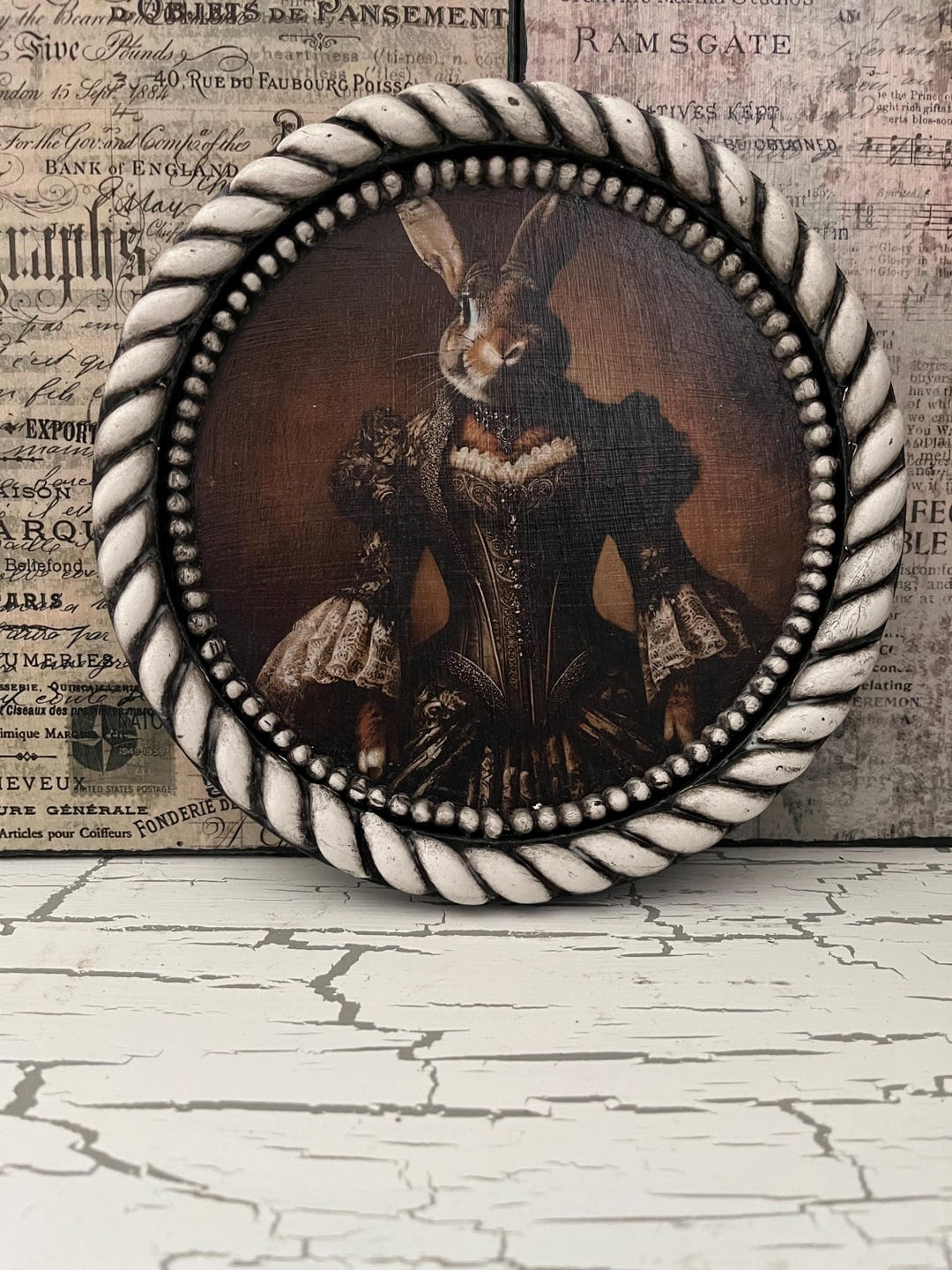 Anamorphic Rabbit Victorian Anamorphic Steampunk Rabbit Bunny Hand Crafted IOD - Etsy