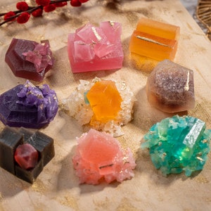 Pieces of Bling, Handmade Crystal Candy, Kohakutou, Vegan Candy, Gluten-free Candy, ASMR Candy