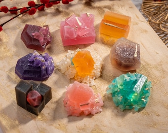 Pieces of Bling, Handmade Crystal Candy, Kohakutou, Vegan Candy, Gluten-free Candy, ASMR Candy