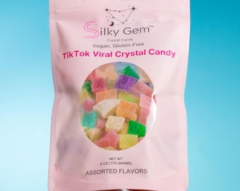 Snack Bites, Multiple Edible Crystal, Edible Gem Kohakutou, Natural Candy, Handmade Vegan Gluten Free