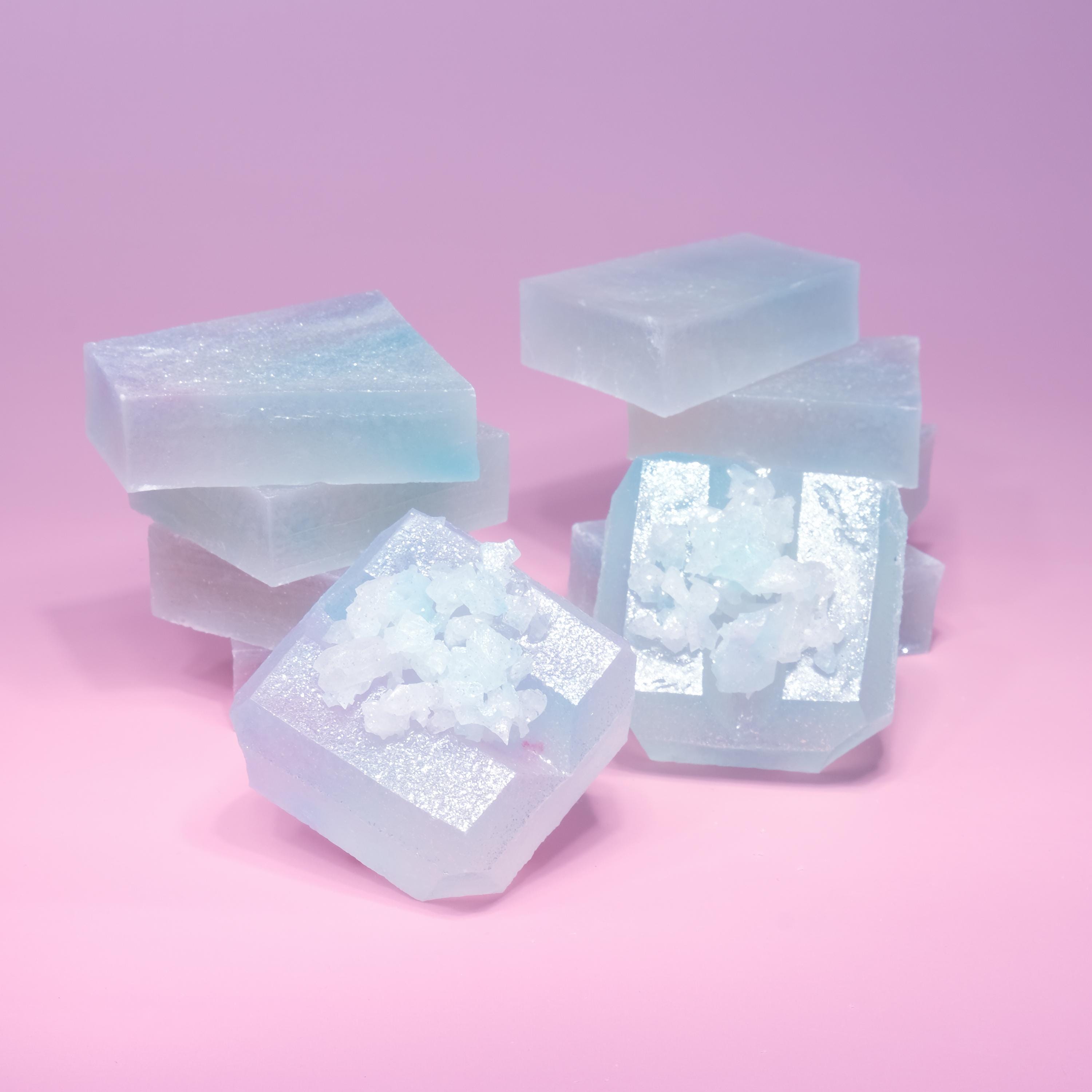 Lychee Aurora, Crystal Candy, Kohakutou, Edible Geode, Vegan 
