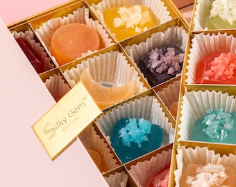 30 Signature Piece Crystal Candy Gems, Vegan, Gluten Free,  Kohakutou, Edible Gem, ASMR