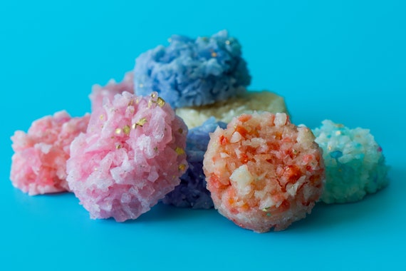  Silky Gem - Edible Crystal Candy, Clusters, Lychee Rose,  Kohakutou, Edible Gem, Vegan, Gluten Free, ASMR : Everything Else