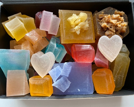 Luxury Edible Crystals Treasure Box Kohakutou candy gemstone cluster asmr  vegan