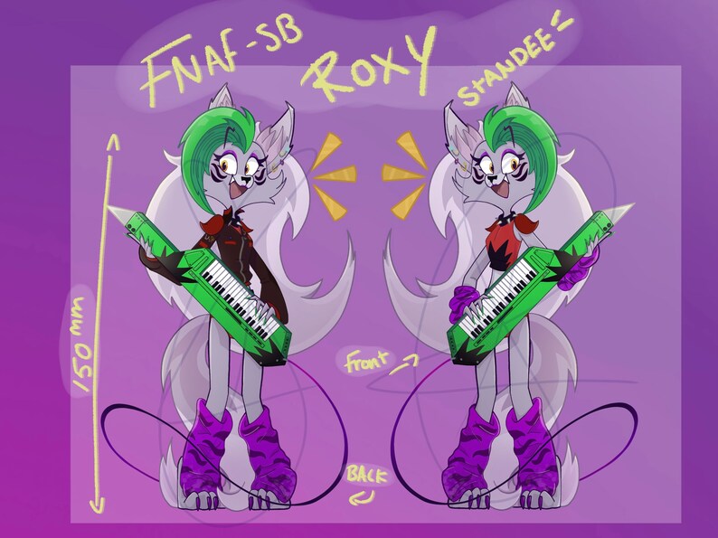 Fnaf Security Breach , Roxy Standee PREORDER Etsy