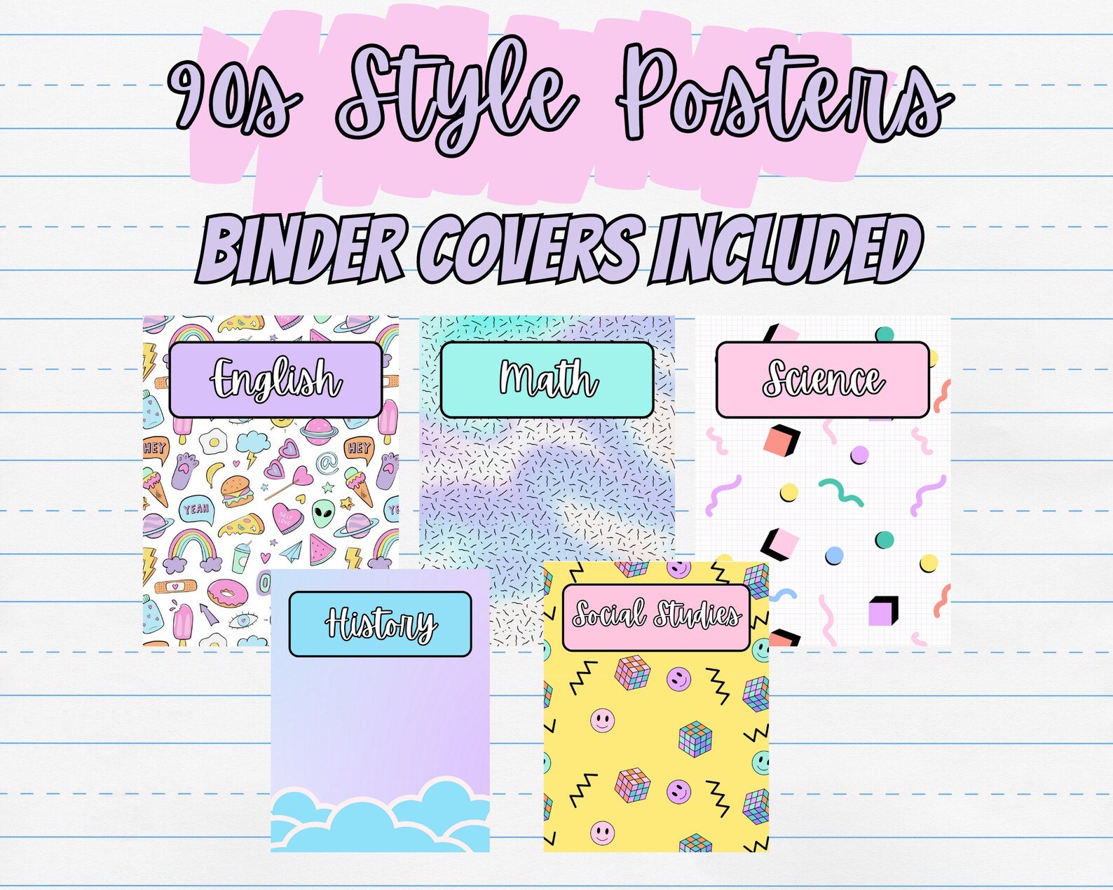 Retro Posters Middle School Classroom Posters 90s Aesthetic Etsy