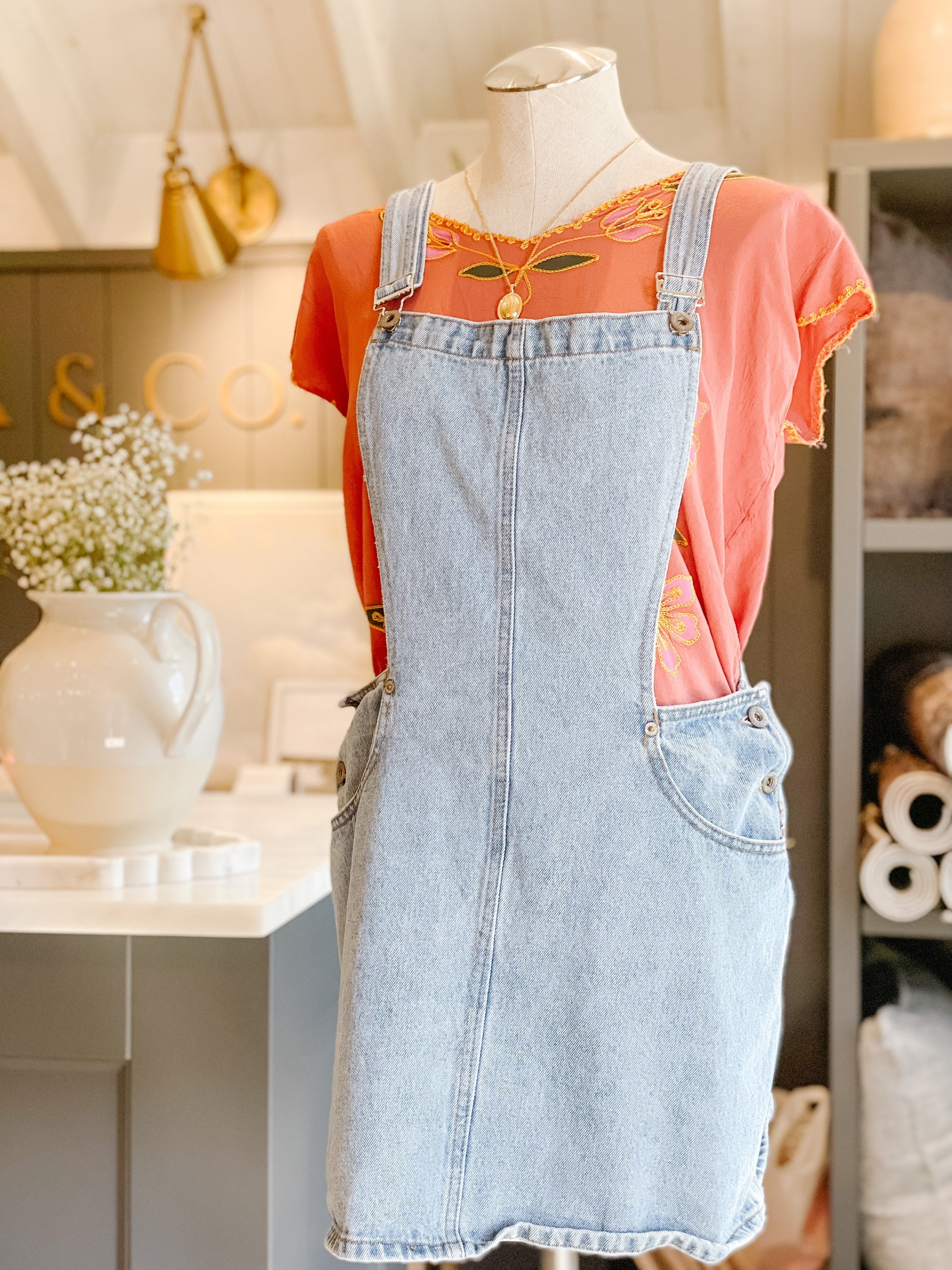 Denim Jumper Dress. Etsy Canada